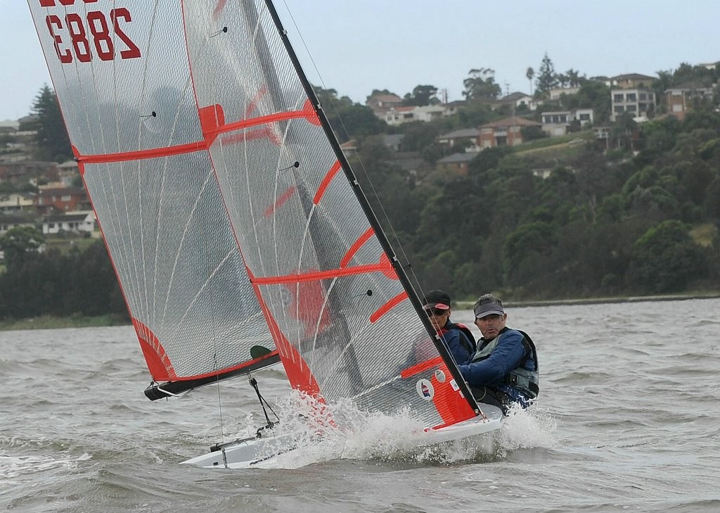 Heather MacFarlane and Chris Payne - second overall and first lady skipper - 35th NSW Tasar State Championships © Michael Remaili Action Sport Photos